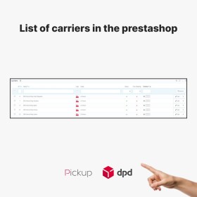 Prestashop modul na DPD Parcelshop vyzdvihnutie pre EURÓPU
