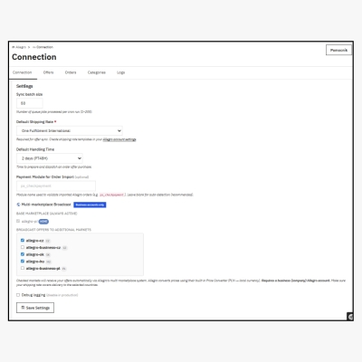 PrestaShop modul pro Allegro Marketplace integrace