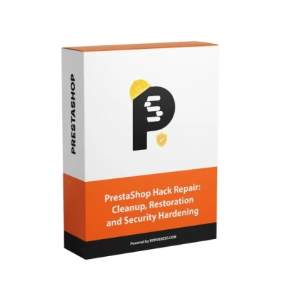 Prestashop modul na Oprava hacknutého PrestaShopu: Čistenie, obnova a zabezpečenie e-shopu