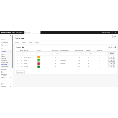 Modulo PrestaShop per Gestione resi PRO