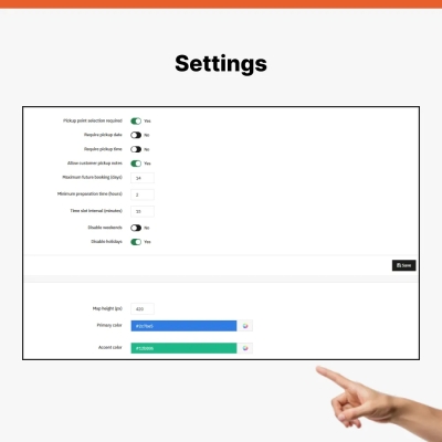 PrestaShop module for Custom pickup points